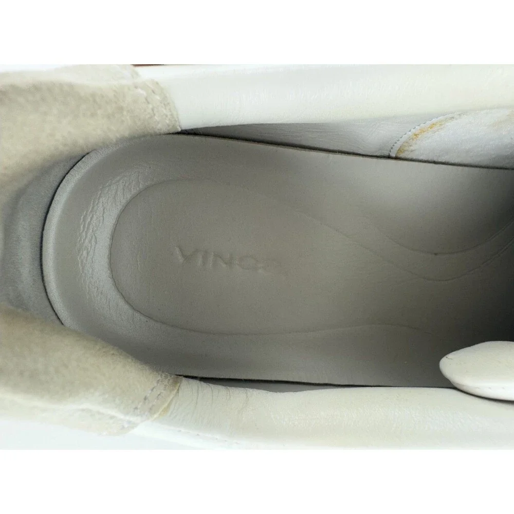 Vince Noel White Men's Lace-up Low Top Leather Sneakers US 11.5